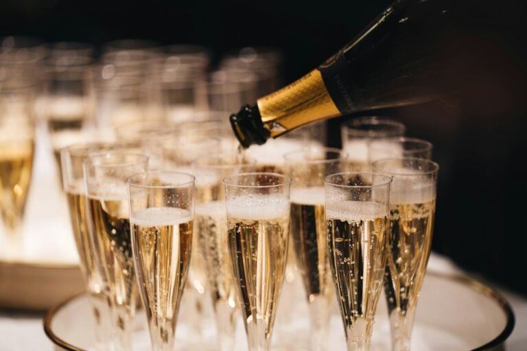 Champagne pouring at a celebration