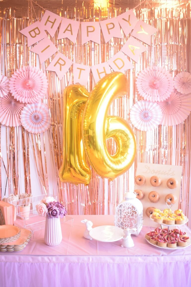 Sweet 16 balloon decorations